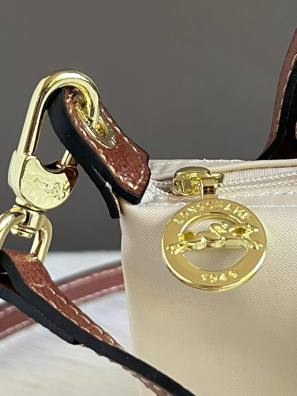 Longchamp XS Le Pliage Original Pouch with Strap - Picture 5 of 13
